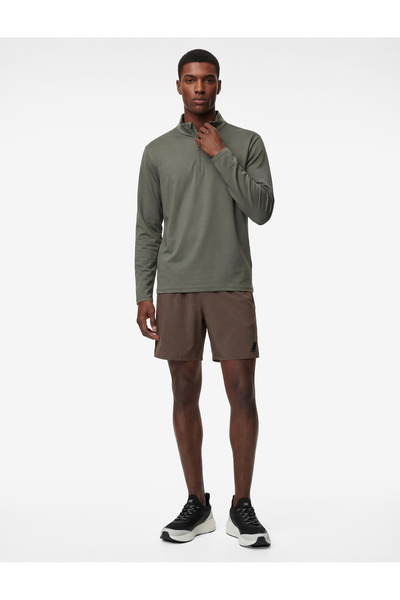 Koton Long Sleeve Half Zipper Stand Collar Sports Sweatshirt