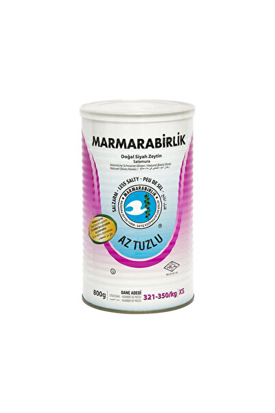 MarmaraBirlik Hususi Az Tuzlu Siyah Zeytin 800 gr