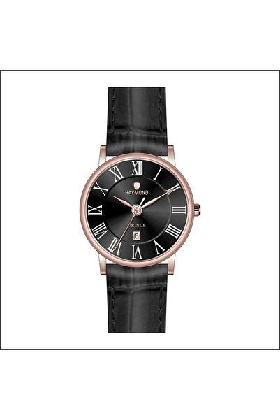 Raymond Men's Roman Numerals Classic Retro Watch - Rym-631820 Rg-Bk