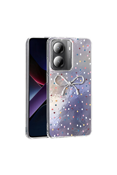 Ceponya Poco X7 Pro Case Shiny Happy Silicone Cover with Camera Protrusion an...