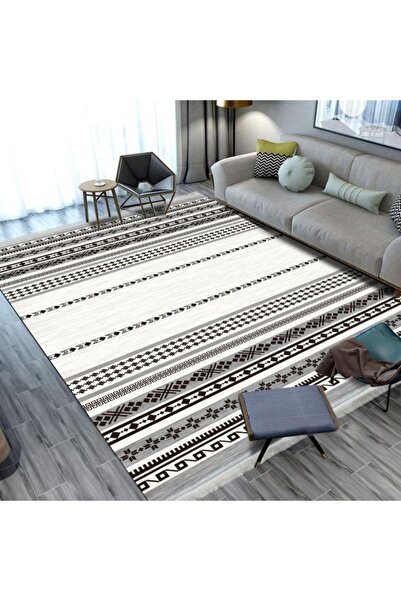 smart home سجادة مجلس مخملية كبيرة 350 × 250 سم | سجادة أرضية مبطنة مانعة للا...