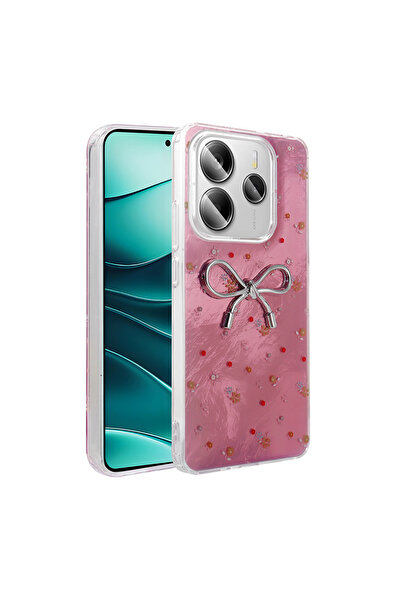 Ceponya Redmi Note 14 4g Case with Camera Protrusion, Shiny Happy Silicone Co...