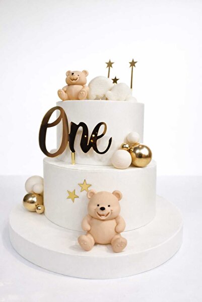 karyam Ayıcık temalı 1 yaş maket pasta