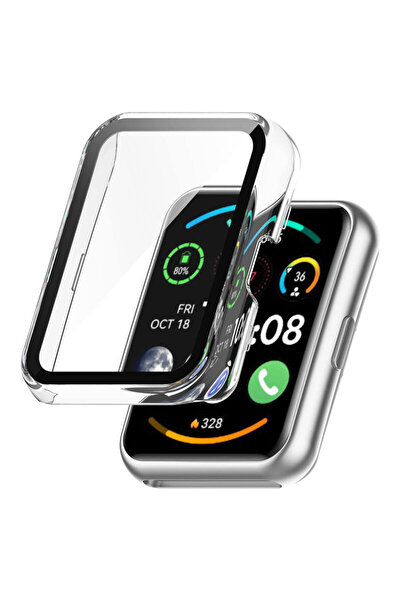 Techsuit [Pachet 360°] Husă + folie pentru Huawei Watch Fit 2 Defense, transp...