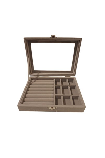OEM Jewelry presentation box, transparent plastic window with clasps 20.5x15....