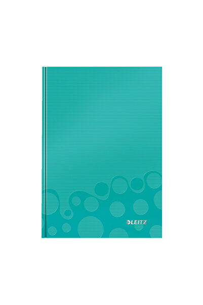 Leitz Caiet de birou A5 cu copertă cartonată turcoaz, Wow