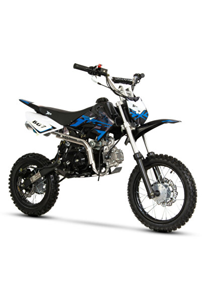 XTR Kids' 4T 607 Cross Motorcycle, 125cc, 17/14 wheels, electric start, black...