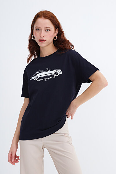 Addax Baskılı Kalın T-shirt P10635