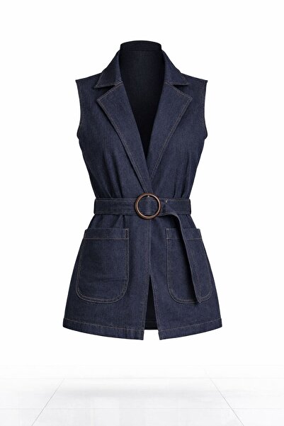 VELLICHOR Jean Vest - Dark Blue