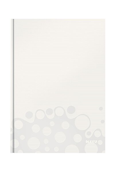 Leitz Caiet de birou A4 cu copertă albă din carton, Wow