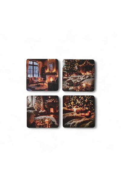Hedea Cozy Home Coaster Set 4