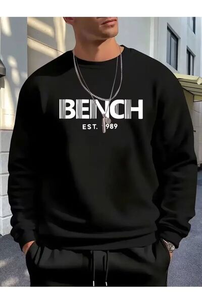 DİVİN Printed Oversize Unisex Crew Neck Sweatshirt