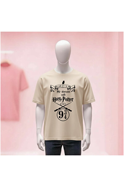 Vordevia Printed Crew Neck Wide Fit Unisex Tshirt