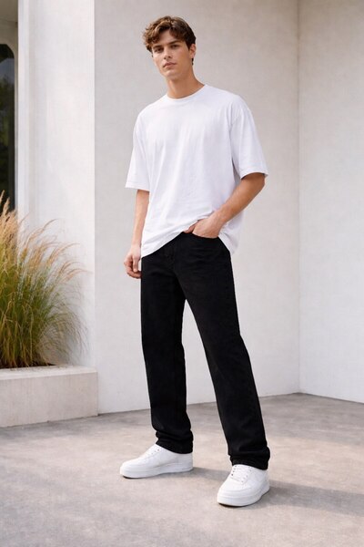 BASEL.CO Men's New Season Lycra Baggy Cut Denim Jeans - Street Icon