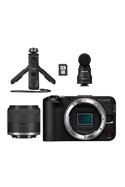 Canon كاميرا EOS R50 V بدون مرآة، لون أسود + مجموعة أدوات إنشاء المحتوى RF S1...