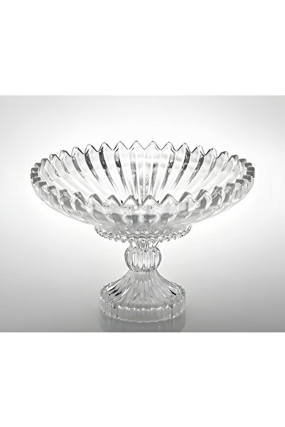 Glass In Love Crystal Glass Fruit Bowl with Stand (28 cm)