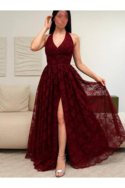Genenic dark-colored lace dress