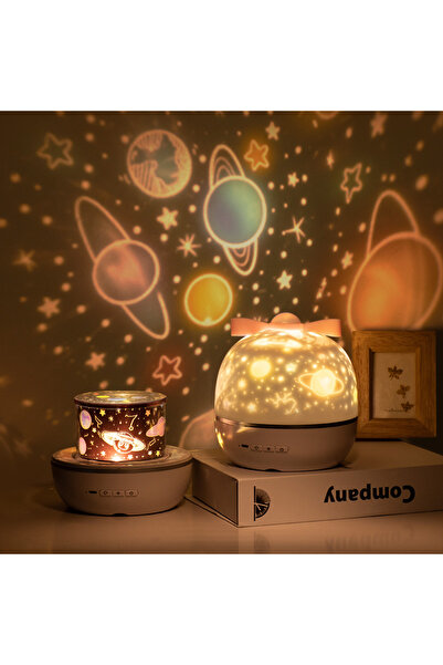 BENT Bluelight popüler tavşan şekilli hediye seti yıldızlı projektör gece lam...