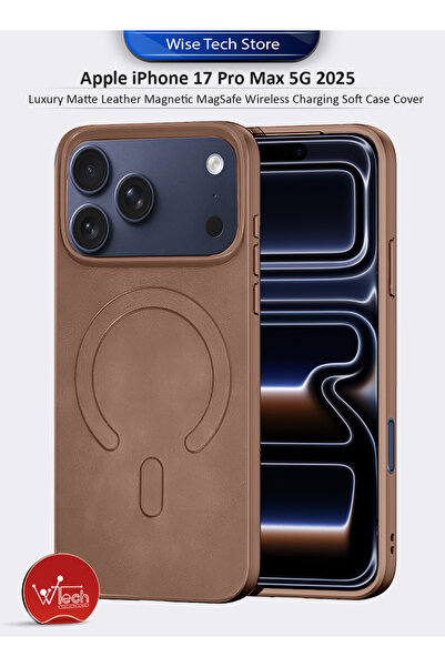 Wtech Apple iPhone 17 Pro Max 5G 2025 Matte Leather Magnetic MagSafe Wireless...