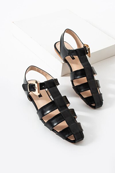 diclepolat Women's Buckle Cage Sandals Casual Shoes Gladiator