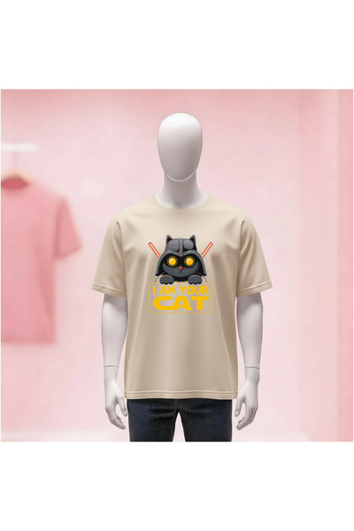 Vordevia Printed Crew Neck Wide Fit Unisex Tshirt