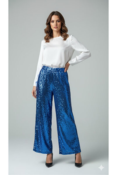 Daisy abiye, gece kıyafeti parlak pantolon