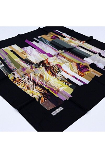 Aker Sport Tivil Scarf Ist 7418797-911 Black Stripe Pattern