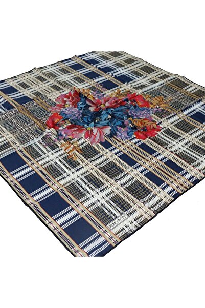 Aker Sport Scarf Navy Blue Geometric Pattern Ist 7645769 - 922