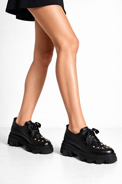 GARKONY Casual Shoes Natural Leather Black Luke