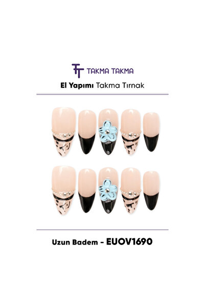 Takma Takma M Beden 10'lu Ten Rengi EUOV1690 Uzun Badem Tekrar Kullanılabilir...