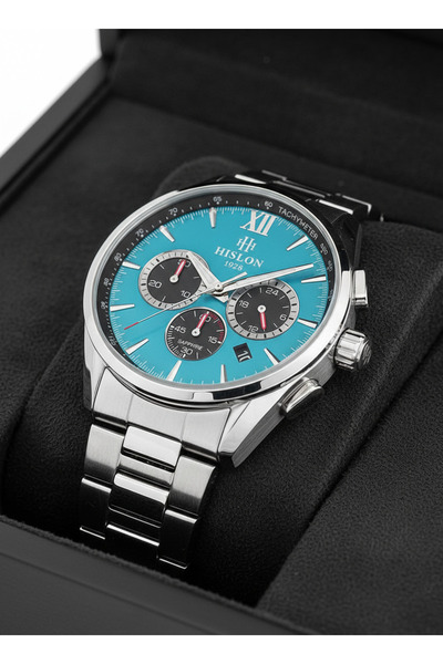 Hislon Gümüş Çelik Kordon Erkek Kol Saati MS206S-10SS