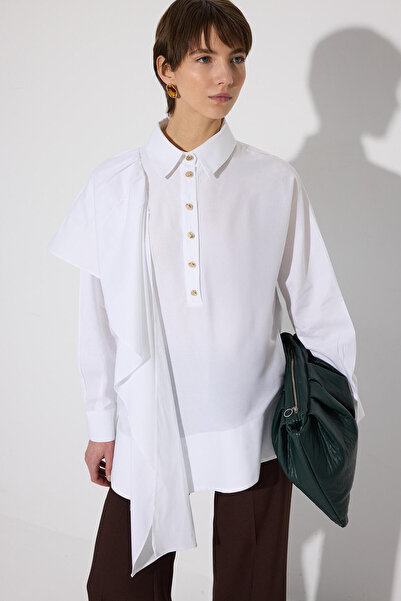 Touché Privé Tunic with Shawl Detail