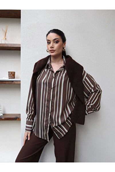 ESRAHELVACI Thick Striped Oversize Shirt