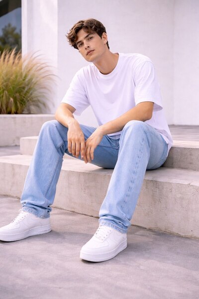 BASEL.CO Men's New Season Lycra Baggy Cut Denim Jeans - Street Icon