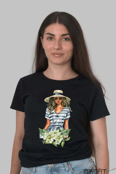GILDAN Tricou Cu Flori De Primavara Eleganta Urbana Dama
