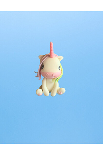 FigurinArt Figurină tort pastă de zahăr - Unicorn - Handmade