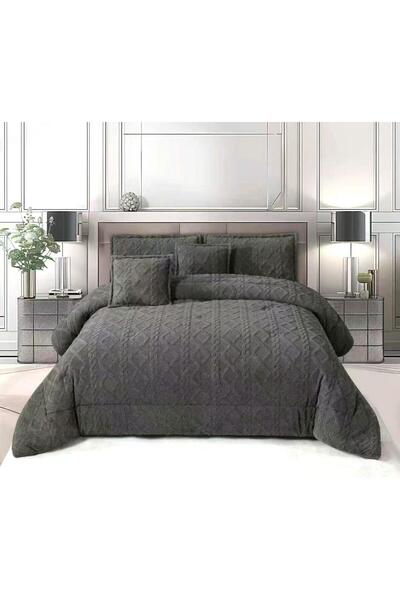 ALMIAAD Luxurious double winter bedspread with a soft touch and velvet materi...