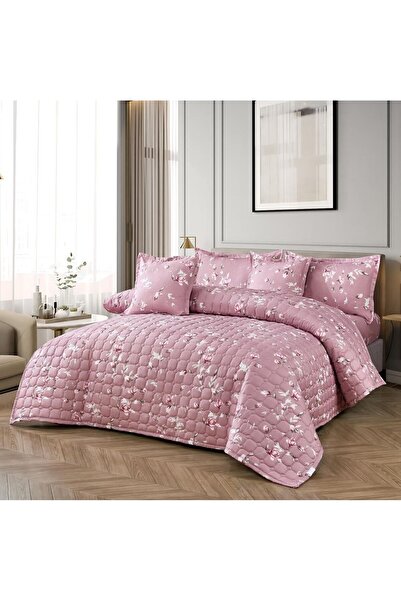 ALMIAAD Double bed comforter set with a floral design for a refreshing summer...