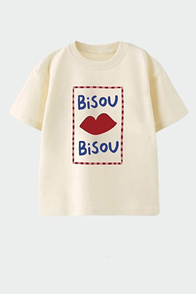 Monila Girl's Printed Cotton Crew Neck T-Shirt