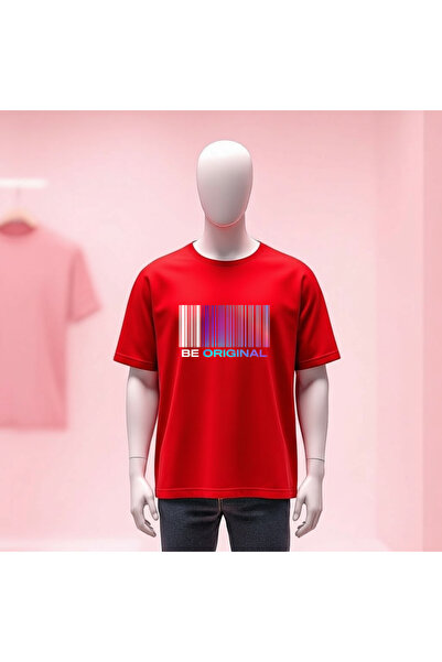 Vordevia Printed Crew Neck Wide Fit Unisex Tshirt