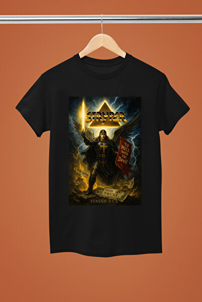 MAGORS Stryper the Rock Band Printed Cotton Short Sleeve Regular Fit Rock Tshirt