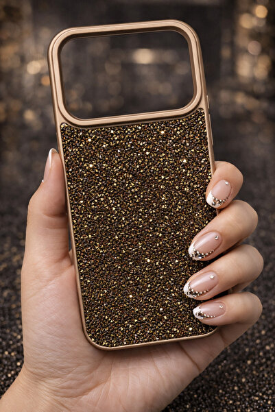 EPRO iPhone 17 Pro Uyumlu Elmas Taşlı Premium Seri Stone Case Kılıf