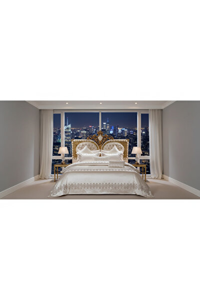 AL-SARIHI GROUPS Asilia Turkish Bridal Bedding Set, 3 Pieces