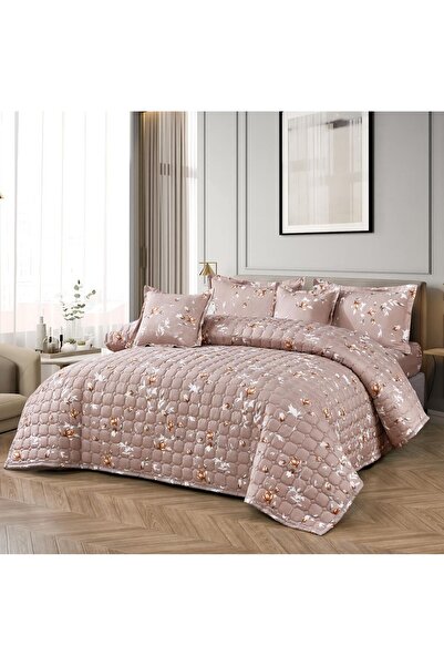 ALMIAAD Double bed comforter set with a floral design for a refreshing summer...