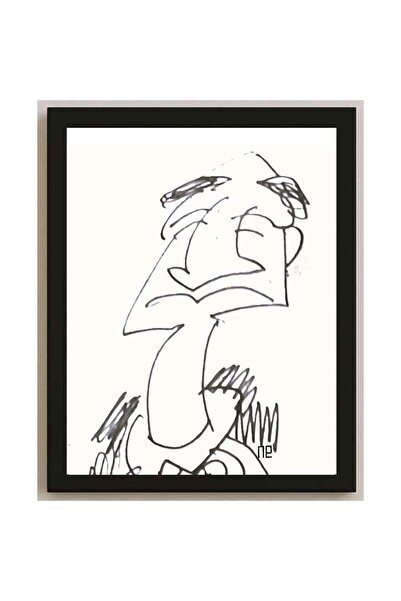 karikatural Nezih Danyal Tipler Kişiye Özel Sertifikalı Sınırlı Fine Art Kari...
