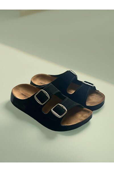 GEZER Women's Daily Thick Sole Leather Home Street Balcony Terrace Garden Poo...