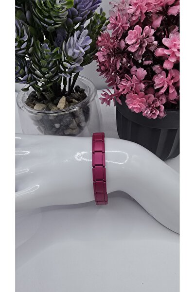 ahsenaksesuar2025 İtalyan Çelik Charm Bileklik Mat Mor Renk Kararmaz Paslanma...