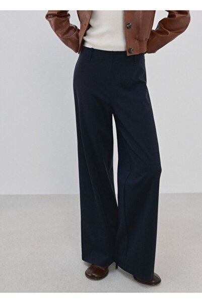 MANGO Woman Düz kesim liyosel pantolon