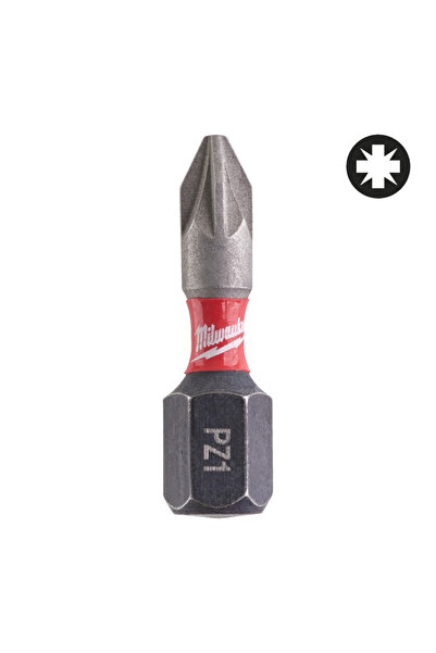 Milwaukee Biți PZ pentru șurubelnițe SHOCKWAVE™ IMPACT DUTY PZ1 25 mm - 2 buc...