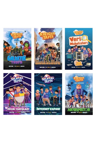 İSF YAYINLARI Rafadan Tayfa Seti 6 Kitap (Dron Yarışları + İnternet Kapanı + ...